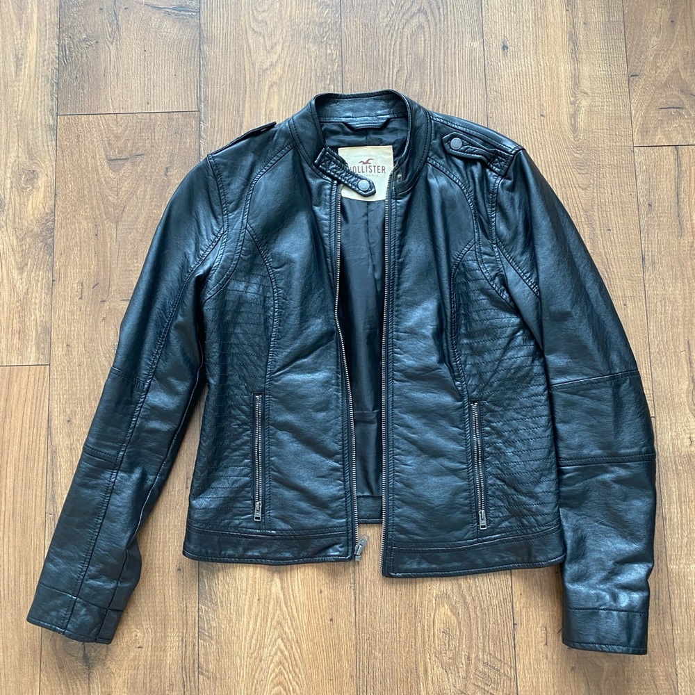 Vegan Leather Moto Jacket
